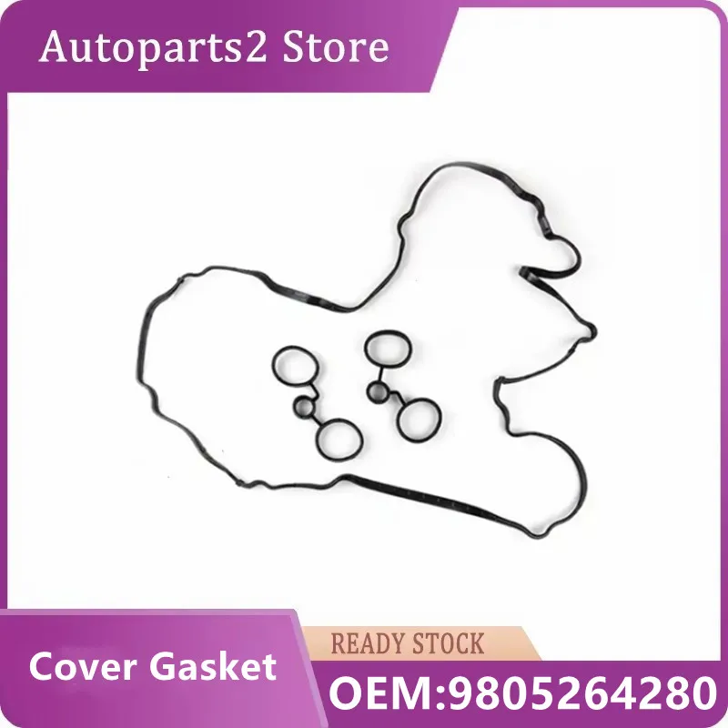 

1Set 9805264280 9805712480 9812071480 Engine Rocker Cover Gasket Cylinder Top Head Seal For Peugeot 208 2008 308 308S 3008 508