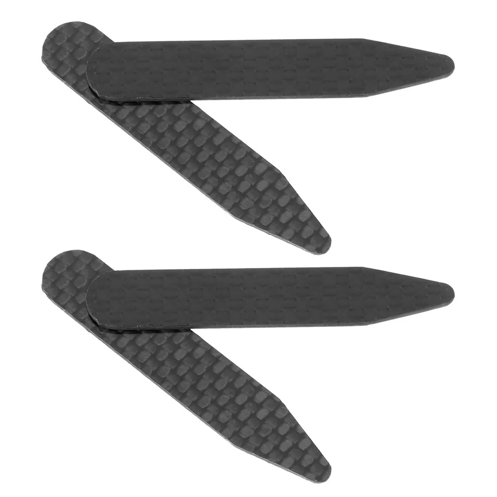 

2Pairs Collar Stays for Men Carbon Fibre Dress Shirt Inserts Non-Warping Supports for Formal Wear Wardrobe Essential