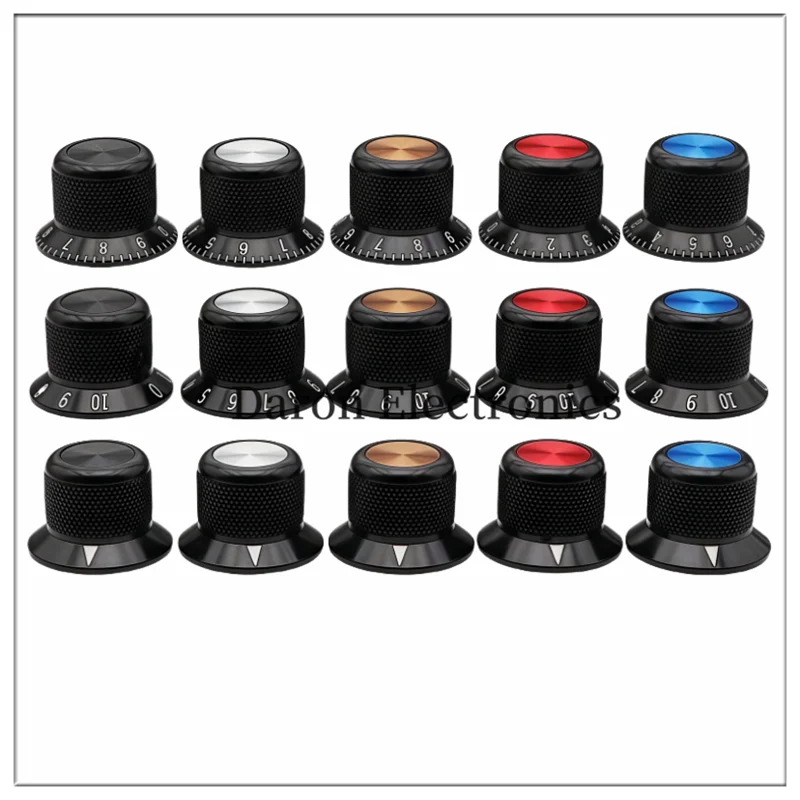 Aluminum alloy solid knob 25*17 potentiometer knob cap, household appliance/audio equipment rotation adjustment cap, round hole