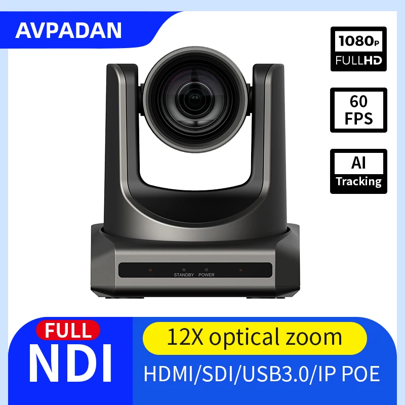 HD NDI Conference Camera PTZ Video USB HDMI 3X 10X 12X 20X 30XFor Educate Live Stream Business Meeting Equipment Remote Teaching