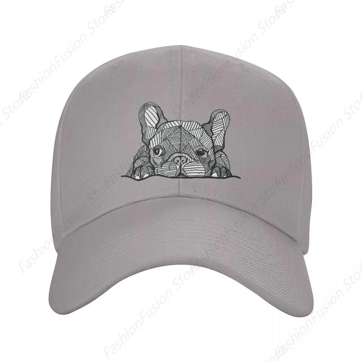 Classic French Bulldog Baseball Cap Men Women Adjustable Unisex Trucker Hat Fashion Ball Caps for Daily Casual Outdoor Headwear