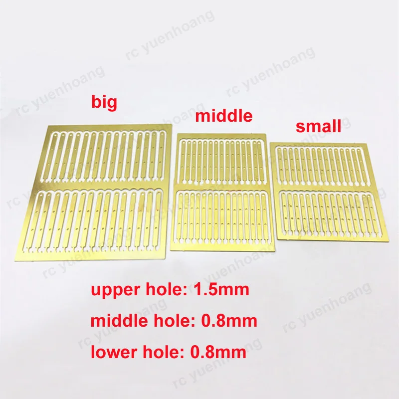 1PCS Civil Ship Model Railing Height 33mm 28mm 23mm Brass Etching Sheet Photo-Etched PE Handrail Balustrade for RC Boat Assembly