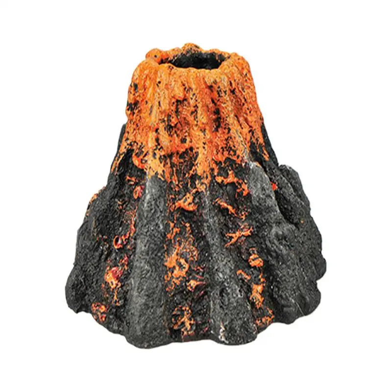 Fish Tank Volcano Realistic Volcanic Decoration Aquarium Decor Fish Tank Decor Decorative Aquarium Mountain for Aquarium Fish