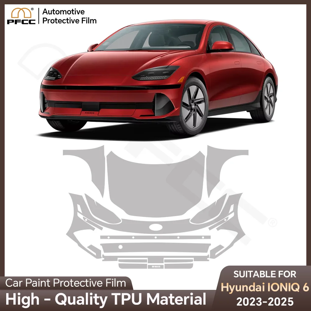 

For Hyundai Ioniq 6 2023 2024 8.5Mil PPF Pre-cut TPU Paint Protection Film Car Body PPF Bra Anti-Scratch Clear Kit Resistant