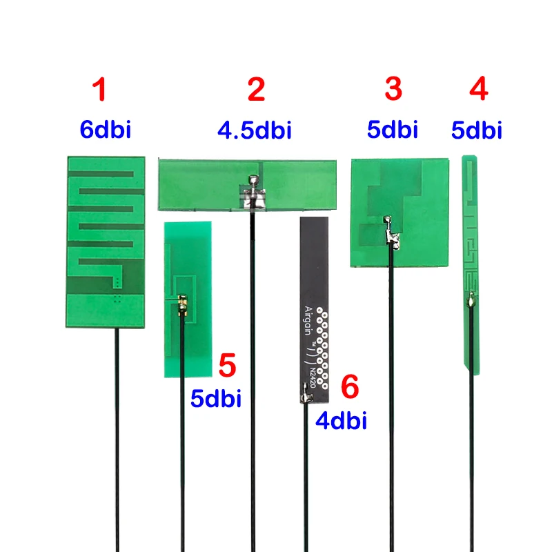 2pcs 2.4GHz Wifi Antenna 6dbi 2400-2500Mz Built-in PCB Omni Aerial IPEX Weld Head Interface for ZigBee Bluetooth Wireless Module