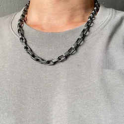 Vintage Chains Necklaces for Mens Stainless Steel Retro Necklace Hip Hop Necklace Jewelry for Neck Gifts for Male Wholesale