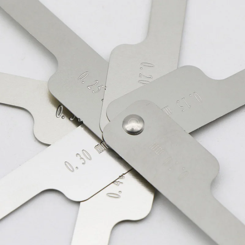 2pcs Gap Measuring Ruler Adjacent Surface Measuring Tool Correction Ranging Ruler Slice Cutting Gap Ruler s