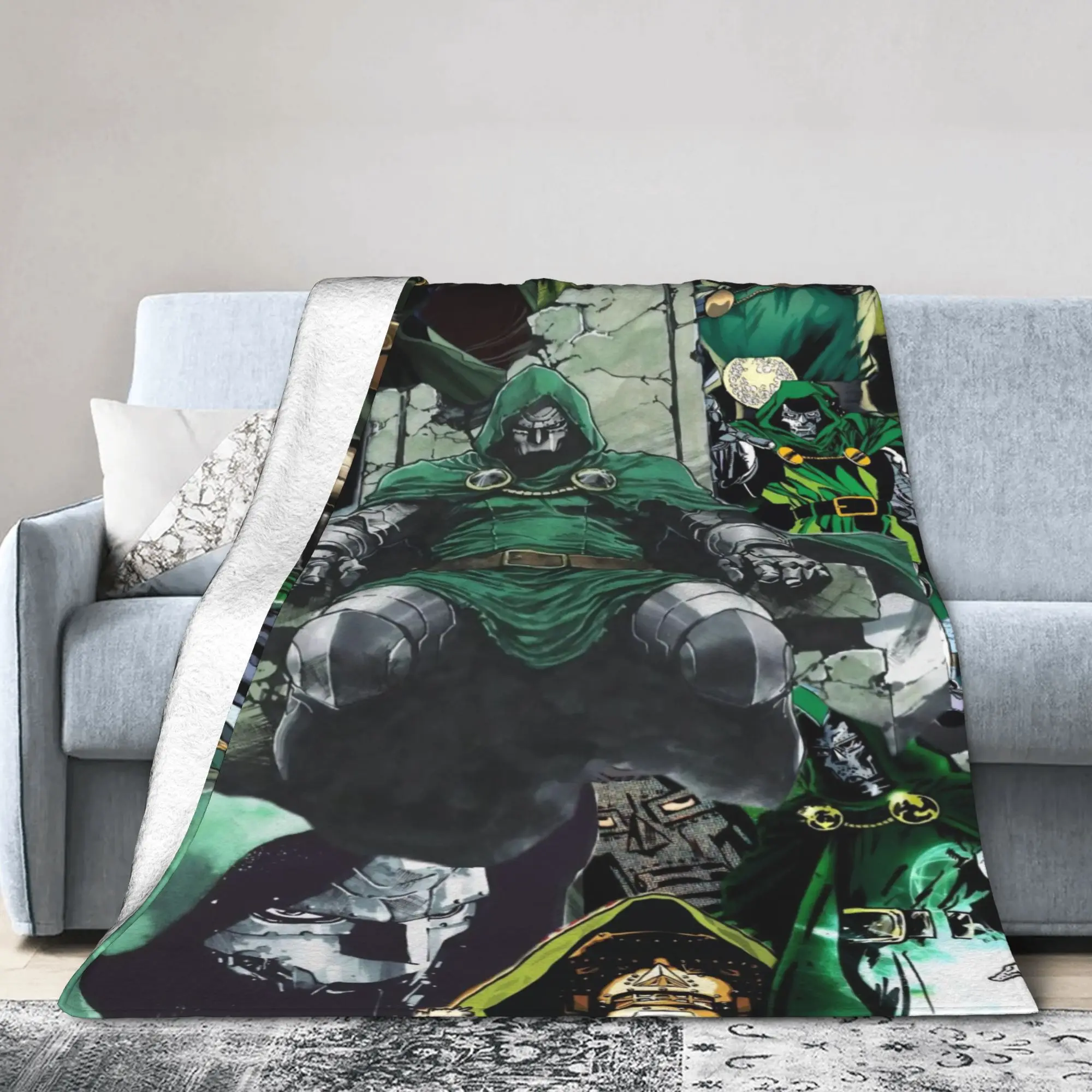 Dr Dooms Manga Blankets Fleece Summer Air Conditioning  Multi-function Warm Throw Blanket for Bedding Car Bedding Throws