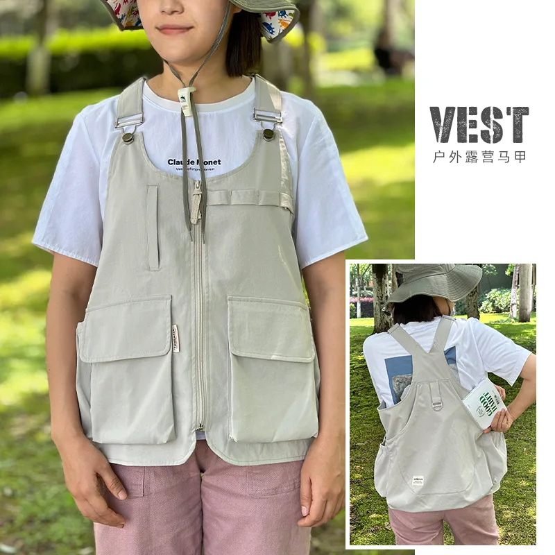 

NOBANA Outdoor Camping Vest Mountaineering Multifunctional Tooling Suit Quick Drying Casual Suit Fishing Photography Vest