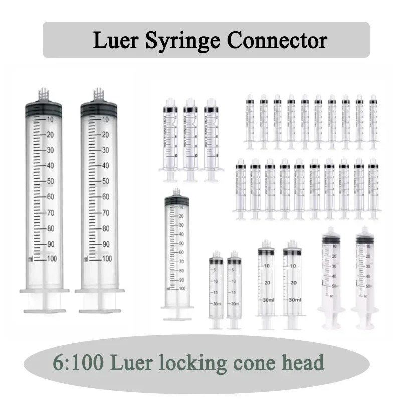 

Disposable Luer Sampler Connector Screw Lock Interface separately packaged Without Needle 1ml 2.5ml 5ml 10ml 20ml