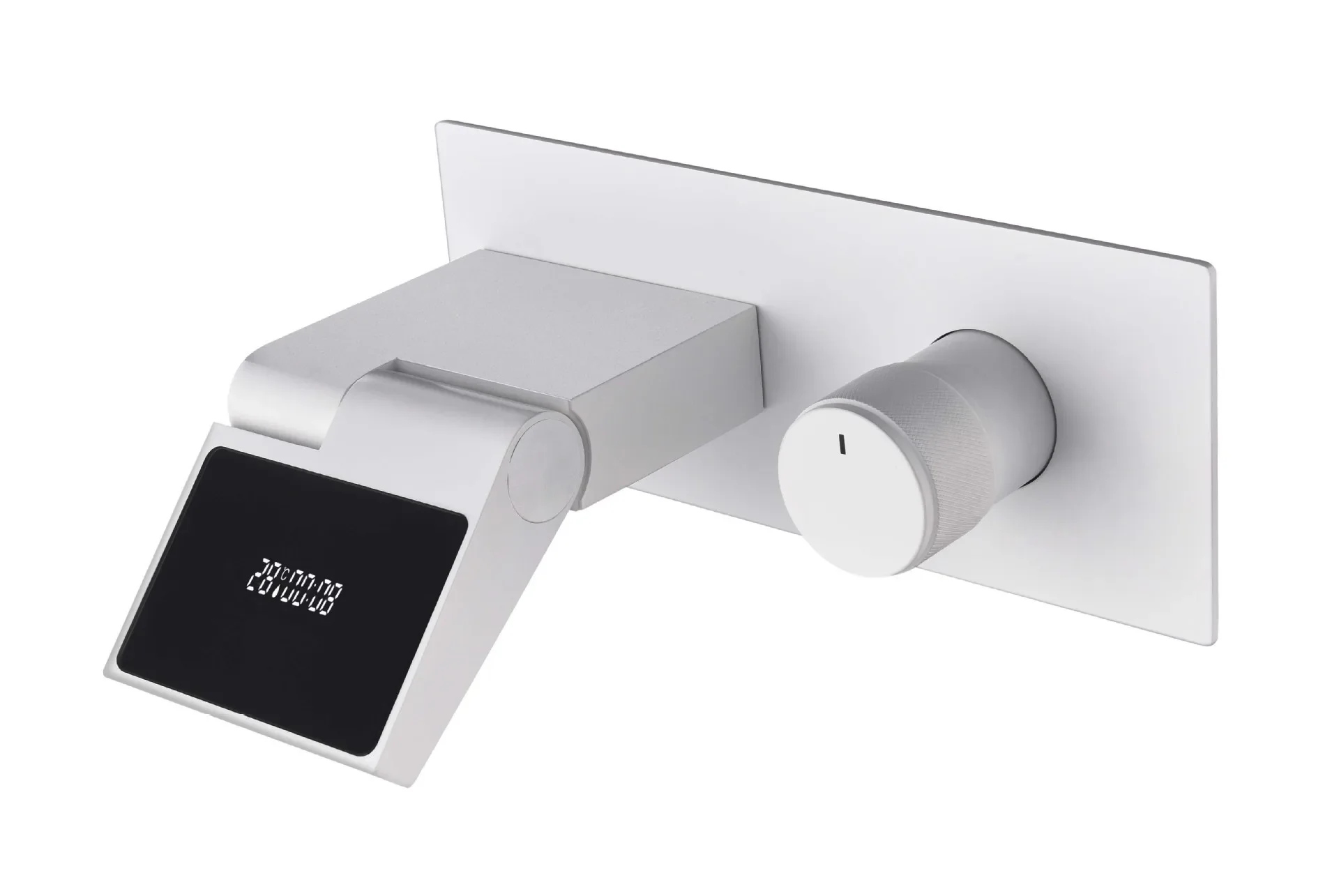 

Recessed, concealed, hot and cold, faucet, basin, basin, bathroom cabinet, waterfall outlet.