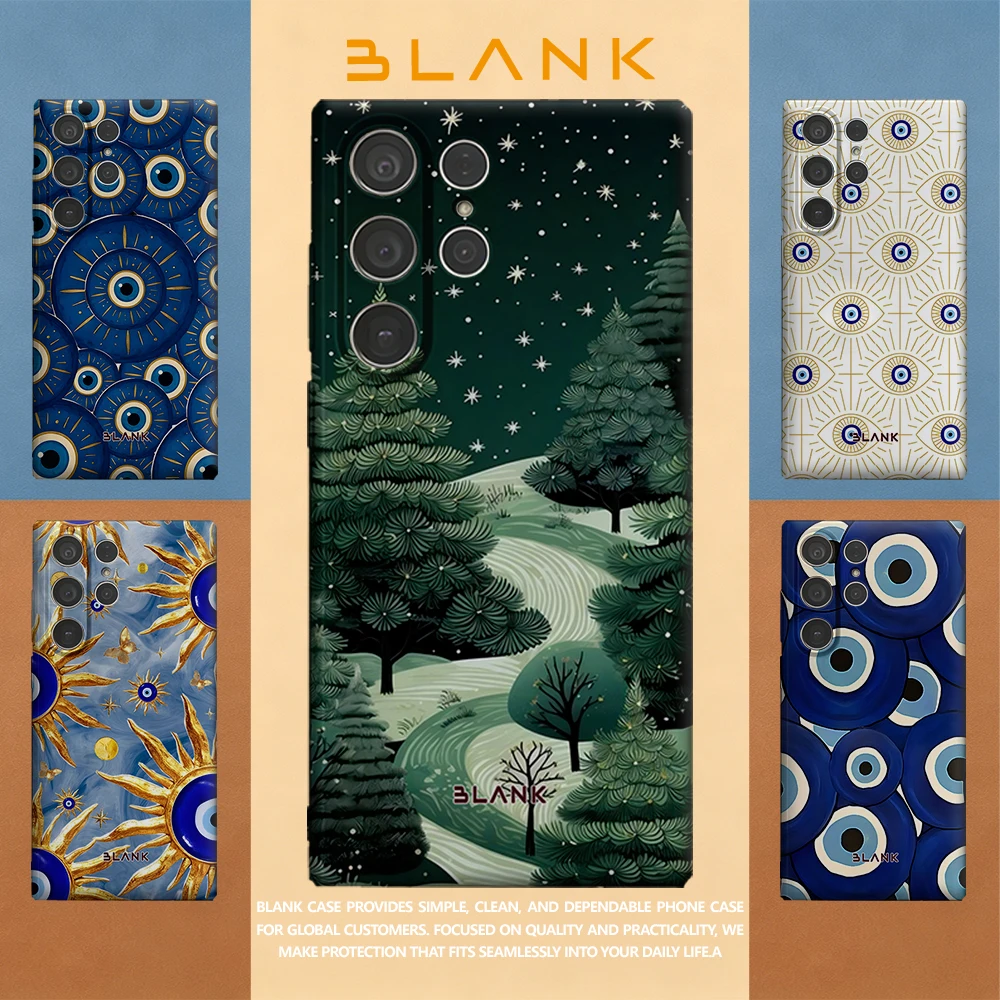 Evergreen Starfall For Samsung Galaxy S26 S25 S24 A56 A36 Phone Case Protection Cover for Women Girl Blank