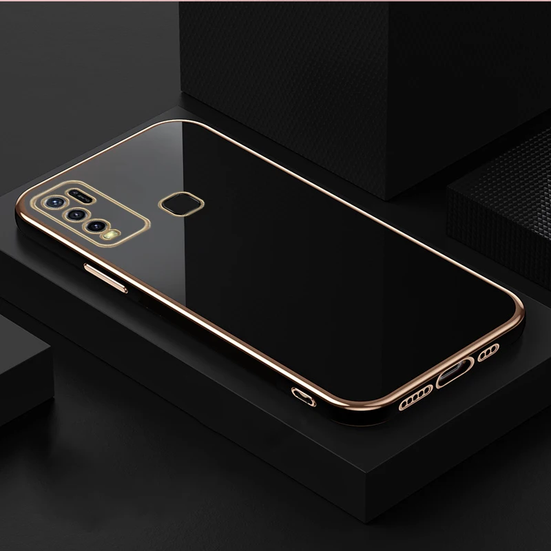 Electroplated Plating Square Frame Phone Case For Motorola G10 G20 G30 G50 G60 G25 G2 2022 G8 G9 Play Power E20 Soft Case Cover