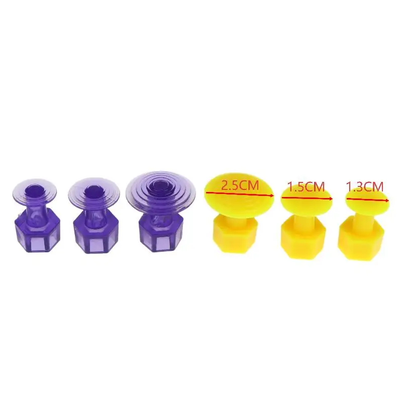Car Dent Repair Pull Tabs 9Pcs Universal Hail Damage Removal Puller Tabs for DIY Auto Body Dent Fixing Garage Use