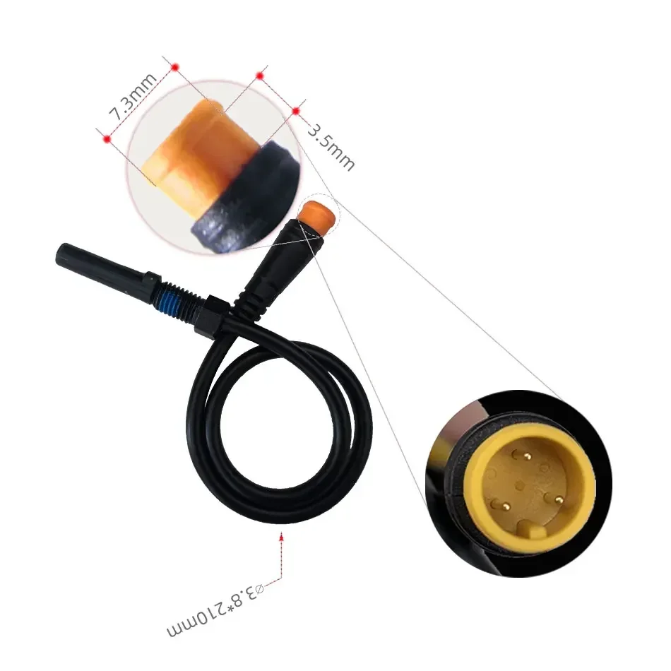 NFOX Bafang E Bike Electric Bicycle Break Magnetic sense Brake Wire Vehicle Repair Parts Signal Line Power-off Device 3-pin