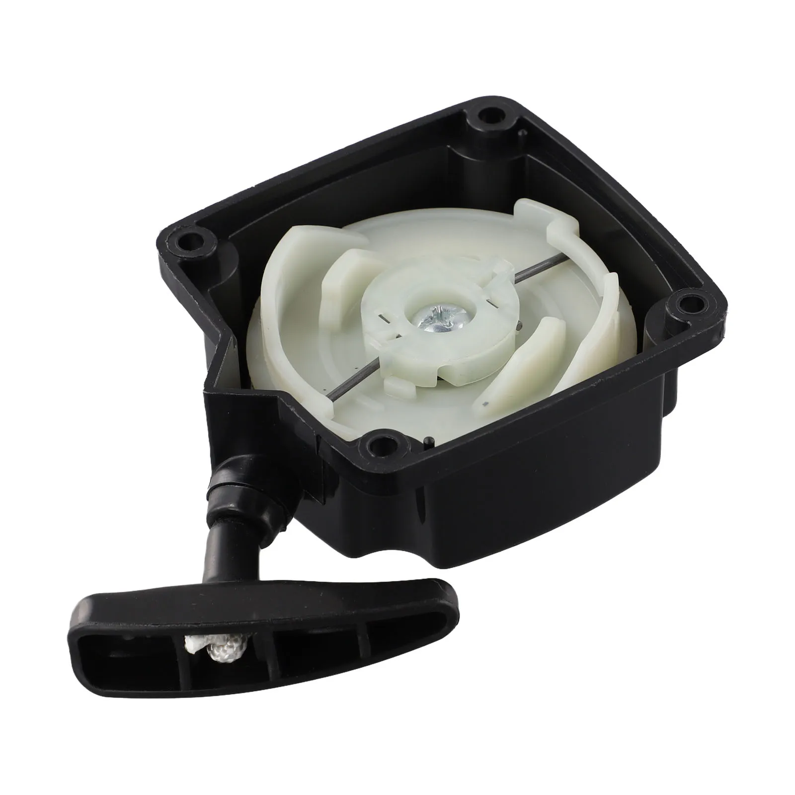 New Recoil Pull Starter Parts Easy To Install For Brush Cutter Pull Starter Assembly Black Lawn Mower Lawnmower