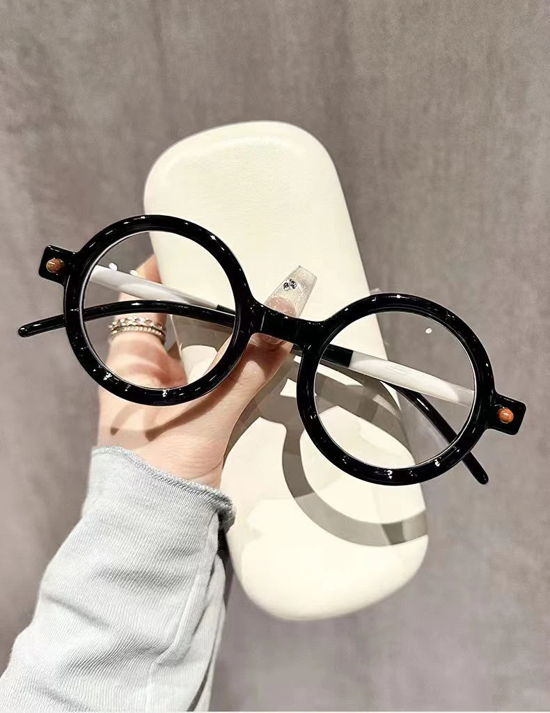 Runde Schwarz Weiß Lesebrille Frauen Männer AntiBlau Licht Vintage Presbyopie Weibliche Lesen Hyperopie Brillen Für Lesen + 1,0 + 1,5 – Detail 6