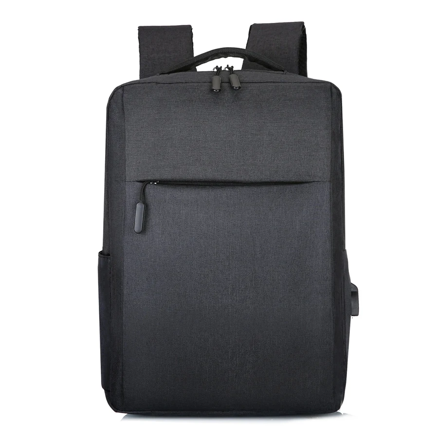 New Usb Laptop Backpack Business Large Capacity Backpack Men Computer School Bag Travel Bagpack Student Bag Black