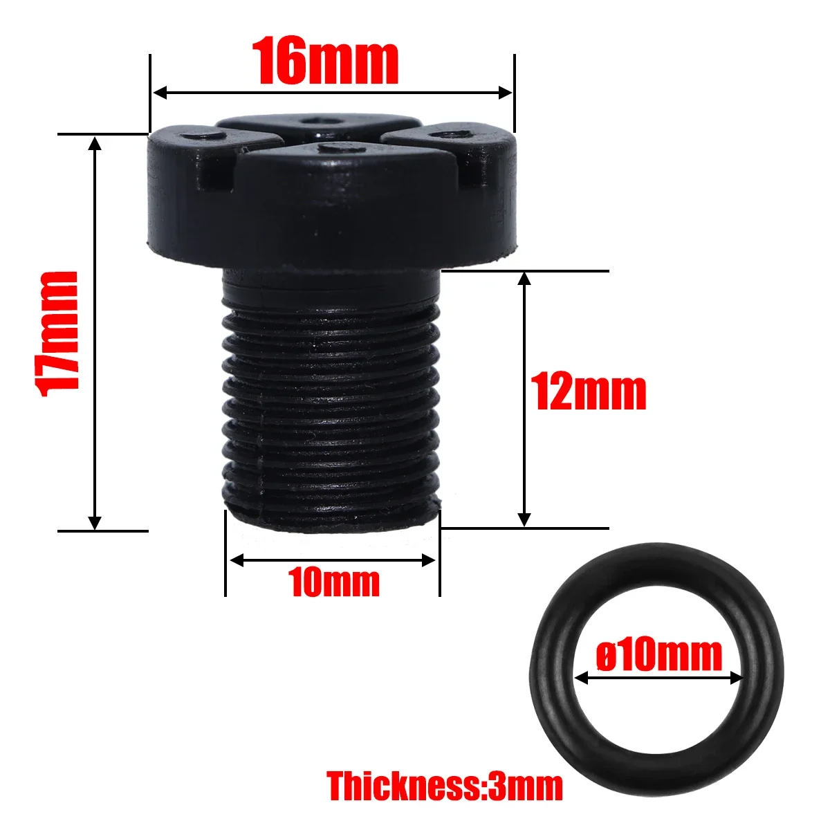 8Set Breather Valve Bolt Radiator Valve Bolt Black ABS Rubber For Valve Bolt Radiator Car Truck Accessories For BMW F30 E30 E36