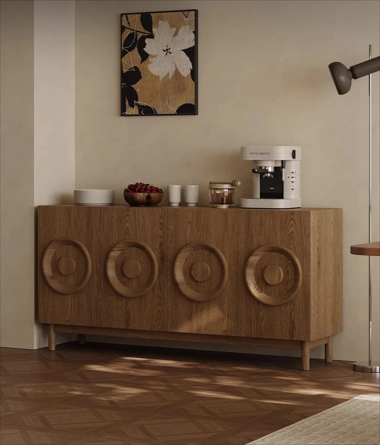 

solid wood, walnut veneer, living room, chest of drawers, vintage storage cabinets, storage cabinets, entryway cabinets