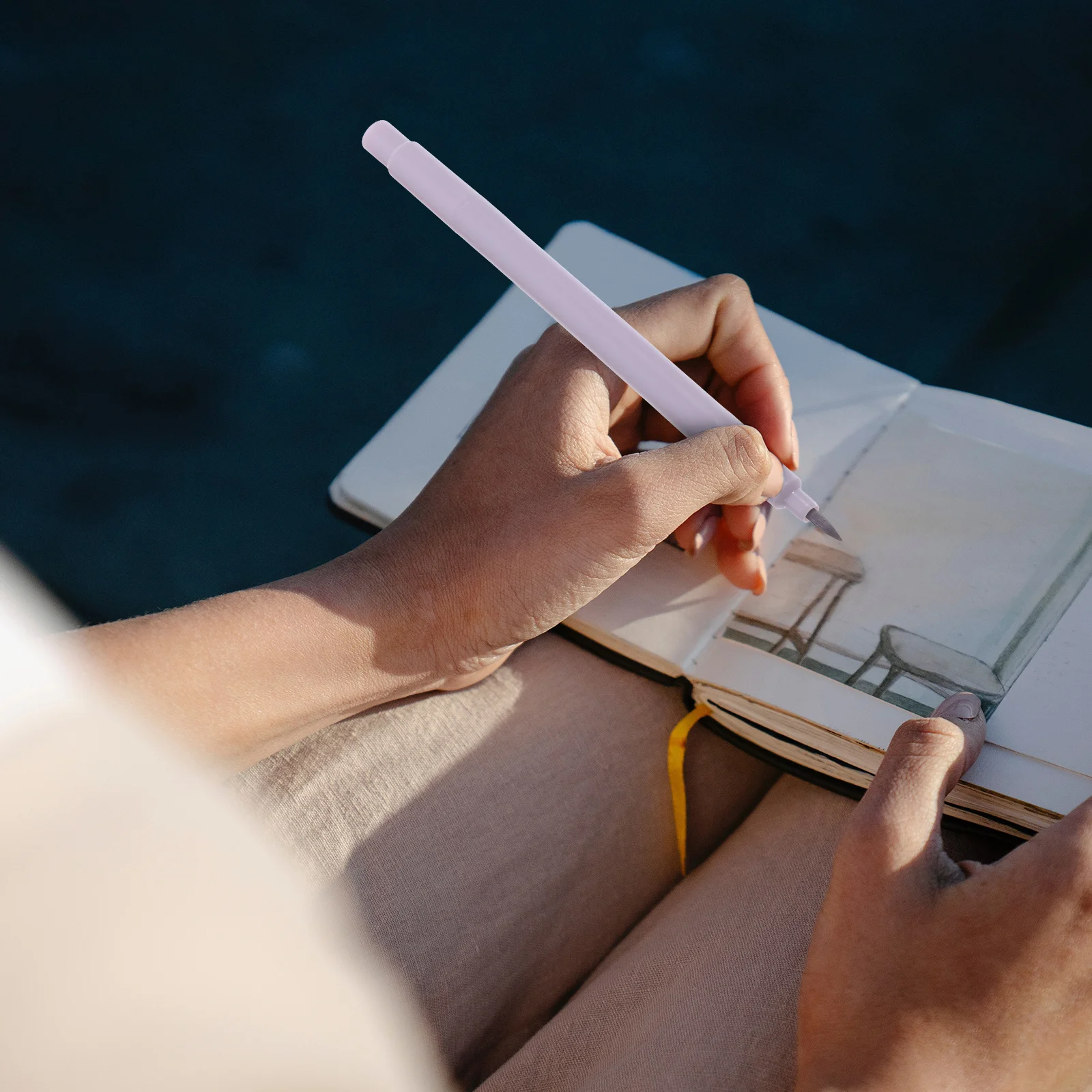 6Pcs Highlighters Dual Tips Lightweight Portable Convenient Marking Pens for School Office Journaling Color Coding Pocket