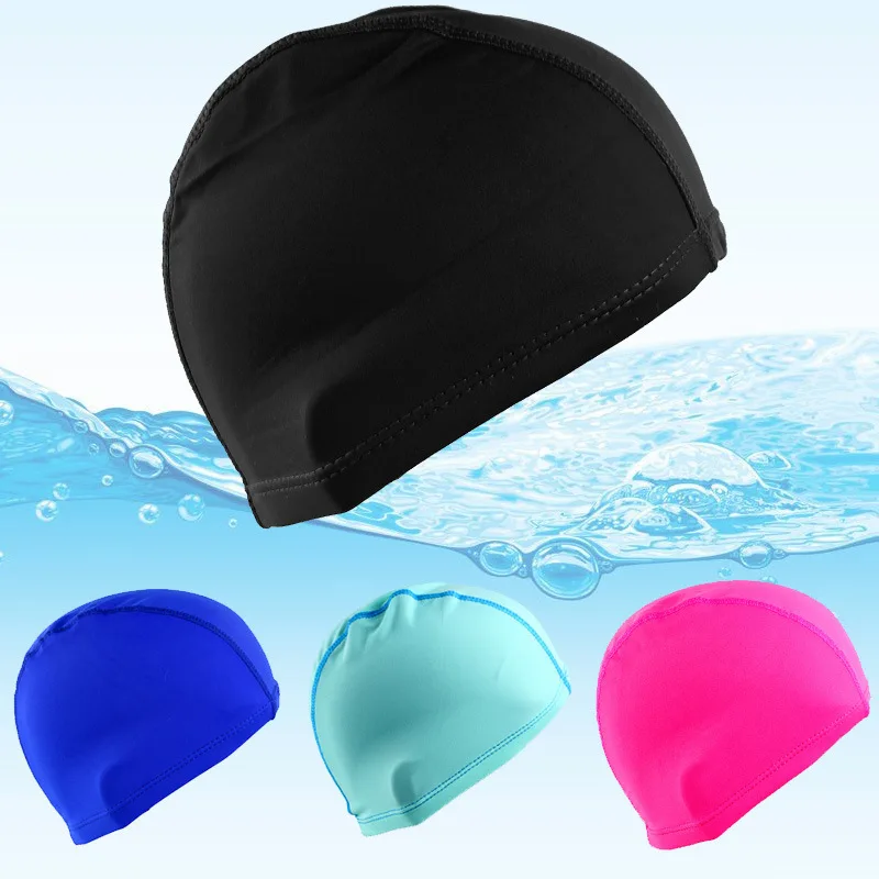 

Solid-Color Nylon Swim Cap for Men and Women - Long-Fit Style In-Stock Wholesale - Comfortable, Won't Squeeze Your Head