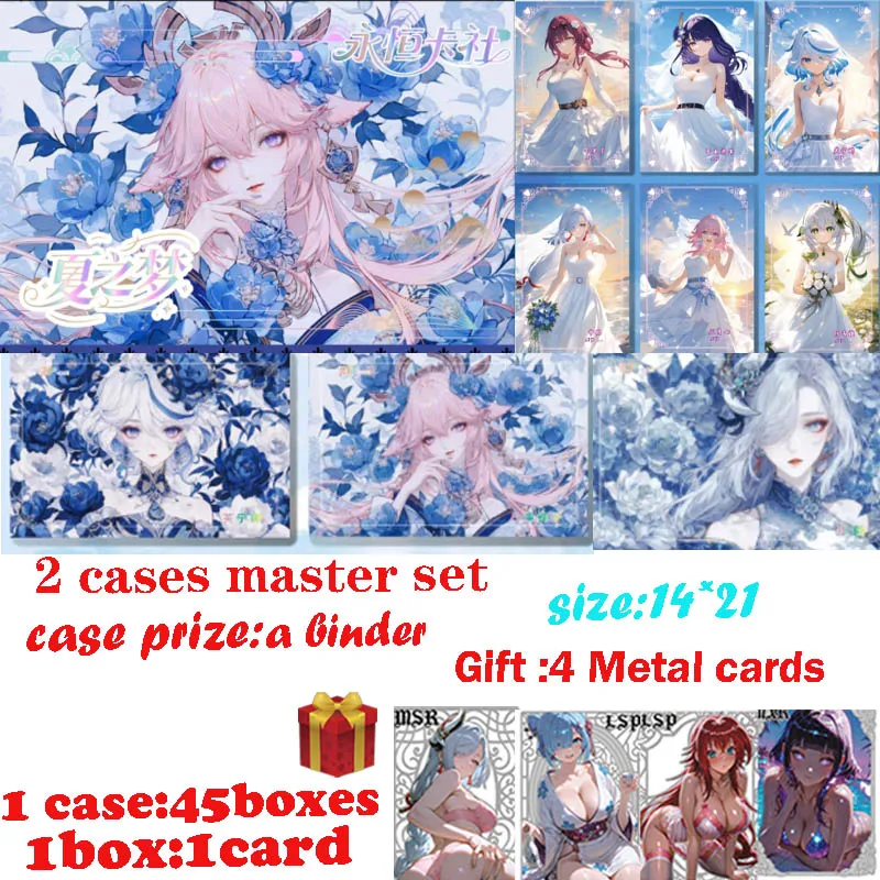 

Newest A5 Size Board " Dream of Summer " Hobby CCG Card Trade Card Goddess Board Game Doujin Toys Board Gifts