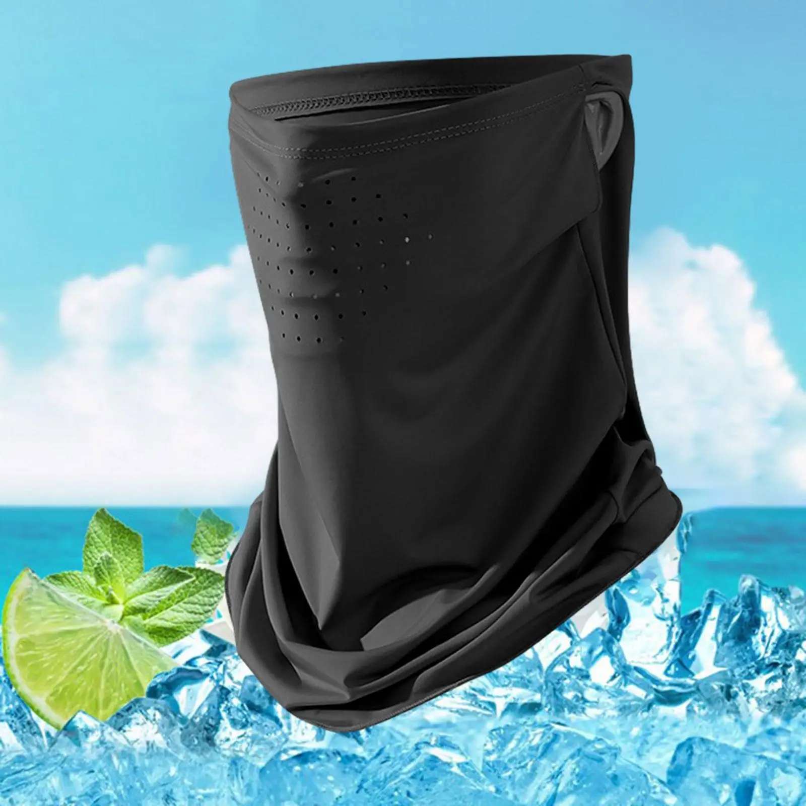 Lightweight Cooling Sun Protection Face Bandana Breathable Neck Gaiter Scarf for Women Cycling and Fishing