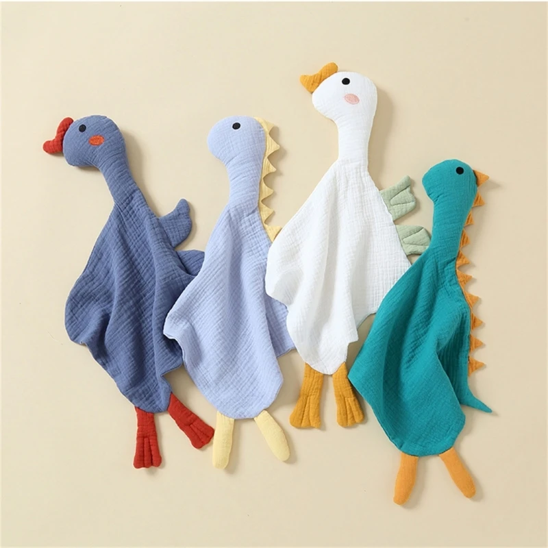 B2EB Baby Calming Towel Newborn Comforter Animals Towel for Peaceful Slumber