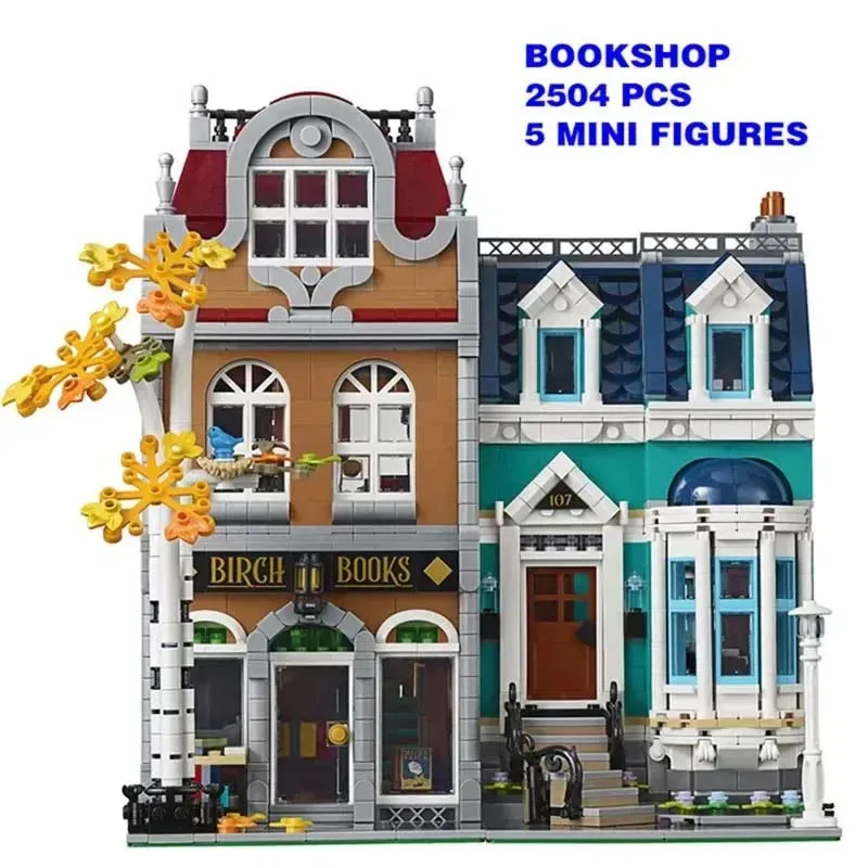 2504 PCS Bookshop Library Toy Compatible Building Blocks Bricks Birthday Christmas Gift IN STOCK10270 JJ001