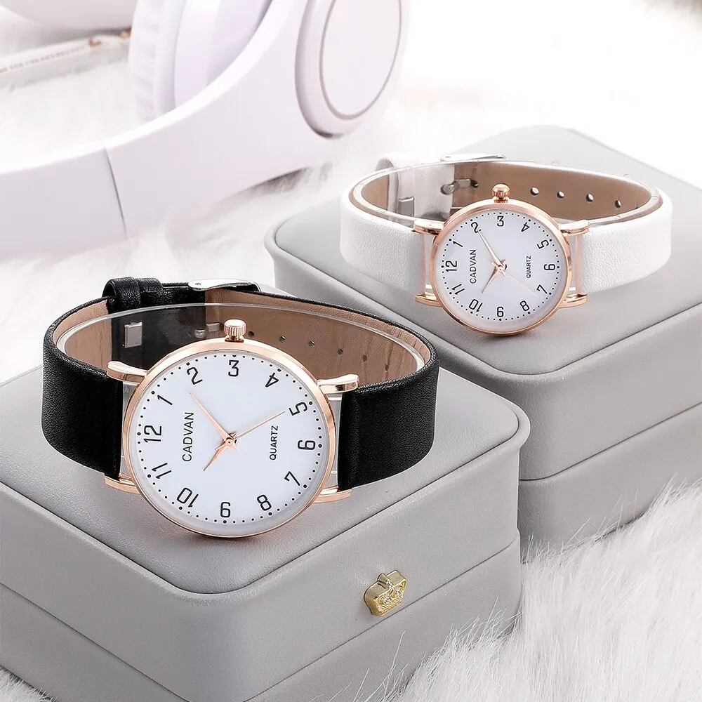 2pcs Couple Watches Watch For Women Men Waterproof Clock Male Calendar Quartz Wrist Watches Leather Ladies Man Watches