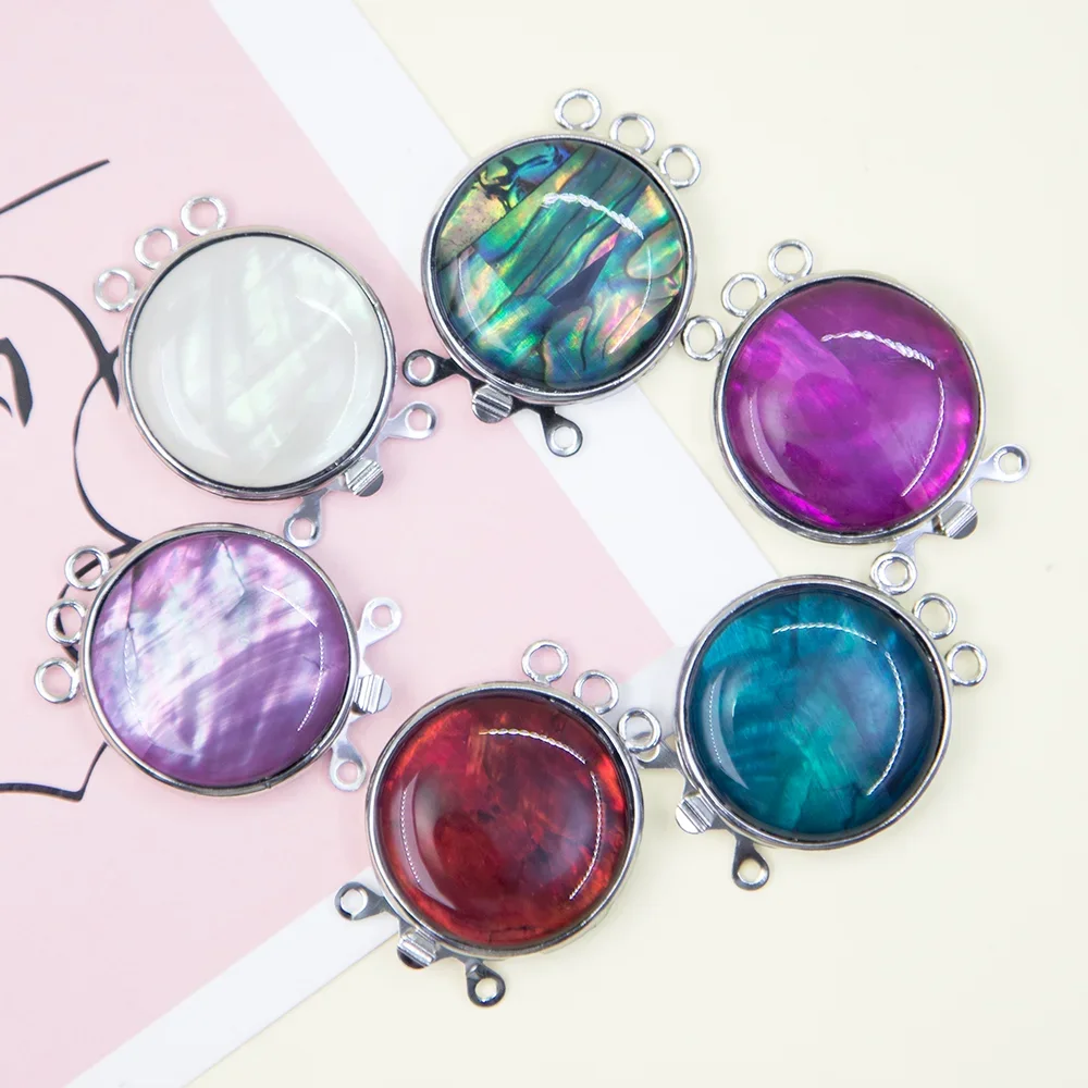 Semi-Precious Stone Jewelry Clasps 24x30mm - usage example