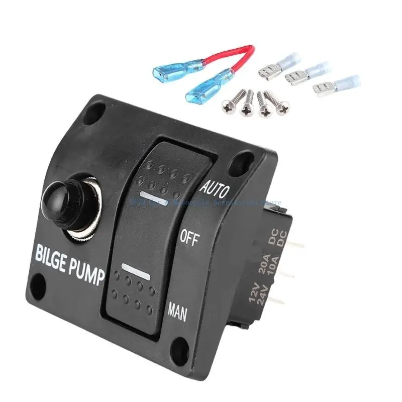 لوحة تبديل مضخة مضخة L5BC Boat Byge مع مؤشر LED 15A لوحة التحكم في مضخة القوارب #4