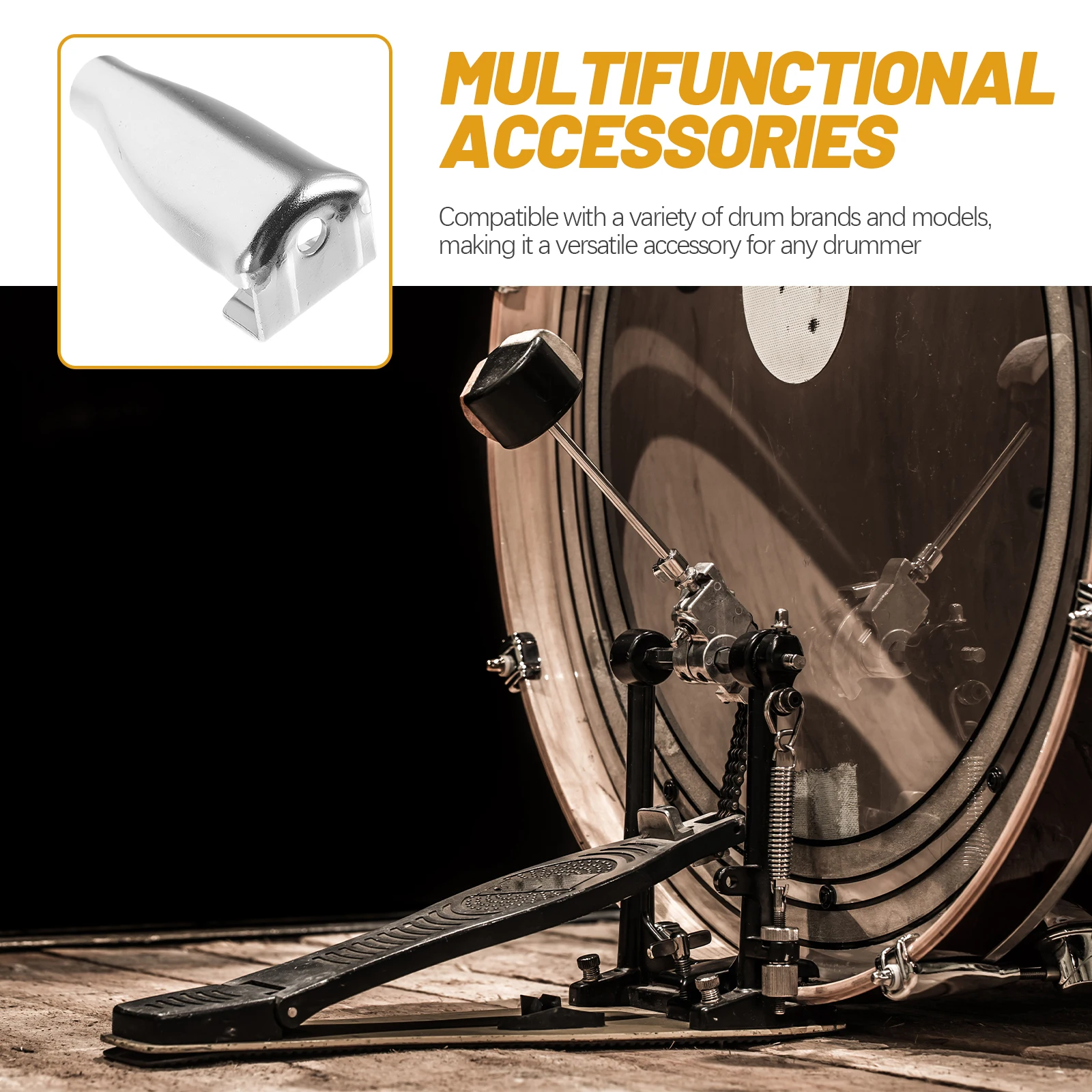 

Heavy Duty Iron Bass Claw Hook Snare Drum Lugs Replacement Durable Hardware Accessories for Percussion Instruments Drum Metal