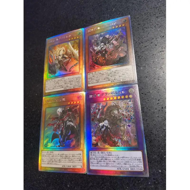 Anime Yu-Gi-Oh DIY ACG Tabletop Battle Game Flash Black Magician Girl Black Magician Toys for boys Collectible Cards Gifts