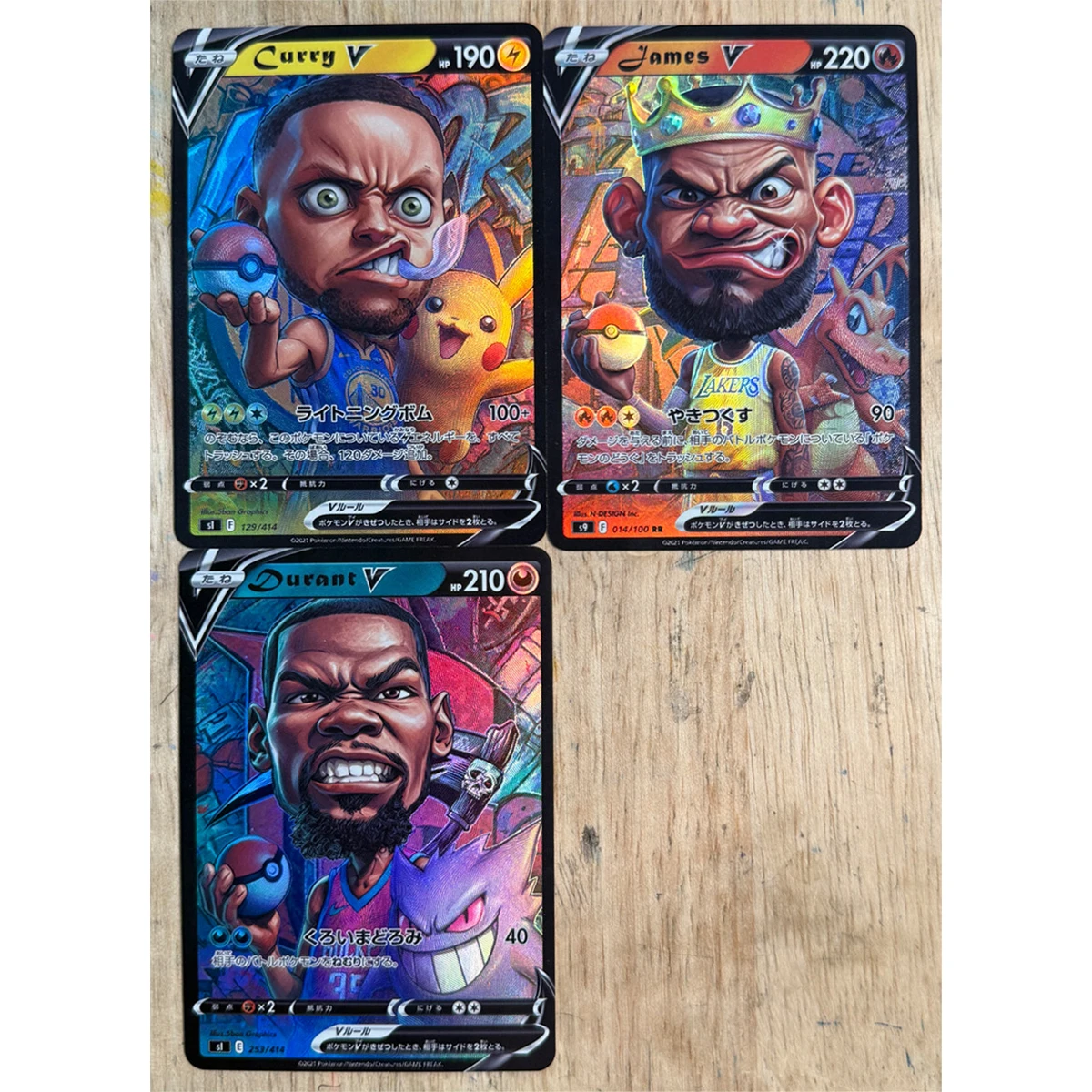 

3 шт./компл. Diy Ptcg Charizard Gengar Pika баскетбольная серия флэш-карта самодельная классическая коллекционная карта аниме подарочная игрушка