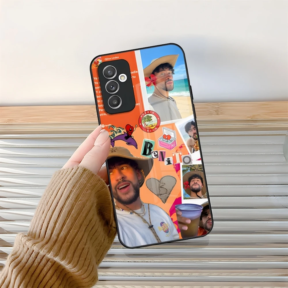 Un Verano Sin Ti Bad Bunny Square Liquid Phone Case Glass لهاتف سامسونج جالاكسي S24 S25 S21 S22 S20 S23 Ultra Fe Plus A34 A54 A24 A #3