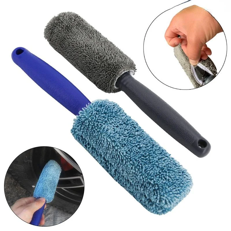 Car Microfiber Wheel Tire Rim Brush Car Wash Car Cleaning Accessories Cleaning Tool   limpieza coche