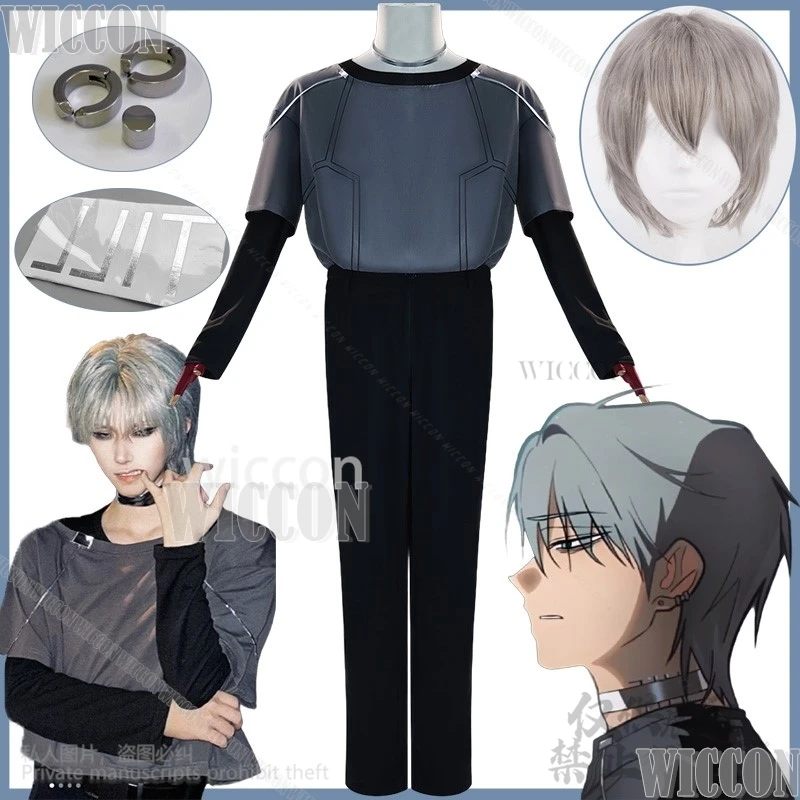 Anime Alien Stage Cosplay hasta R6 CURE disfraz ídolo uniforme peluca orejas tatuaje gargantilla micrófono accesorios Cos hombre Halloween personalizado