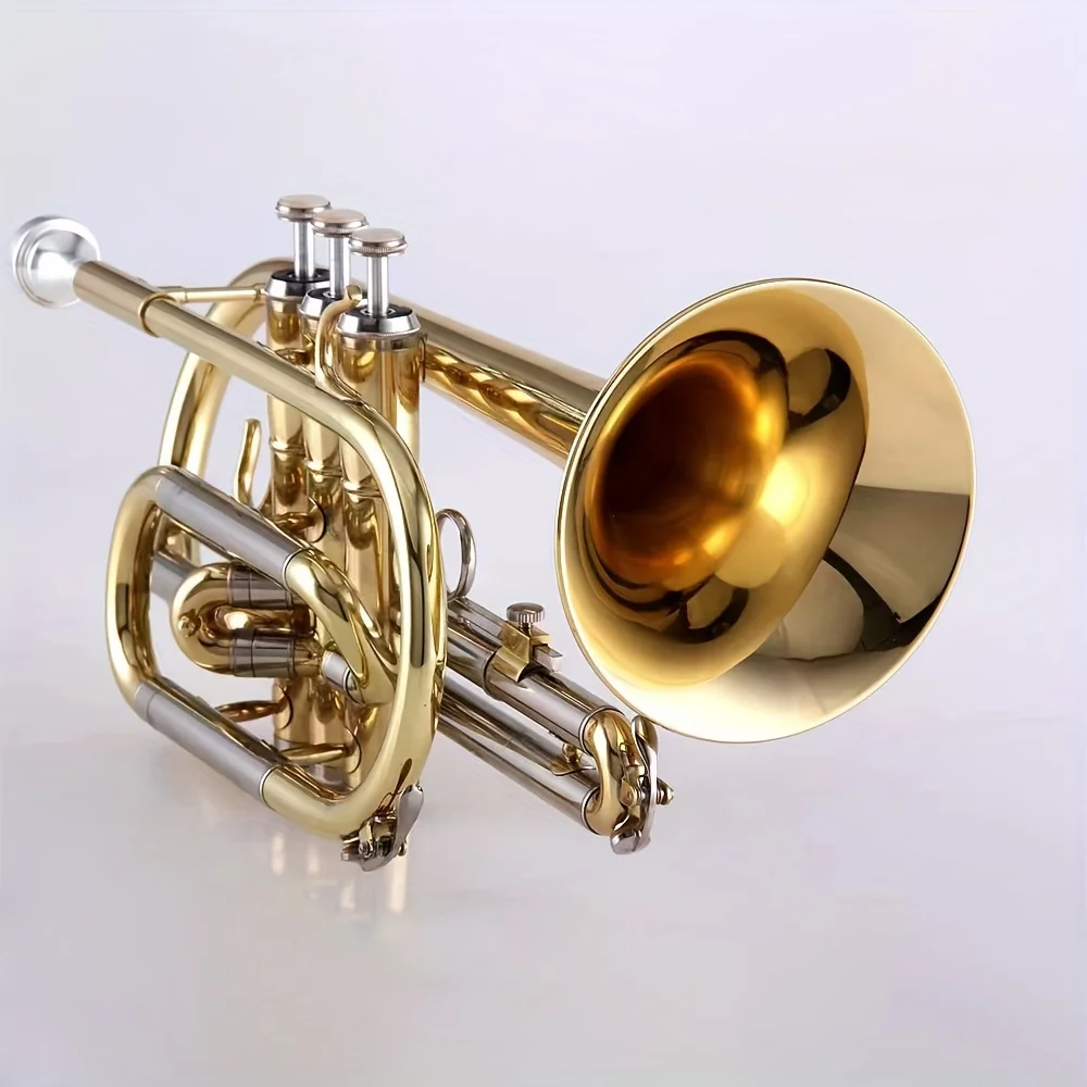 Professional Trumpet for Beginner, JJYCO-E100G, Lacquered, Cornet, B-flat, Jazz Instrument, Gift