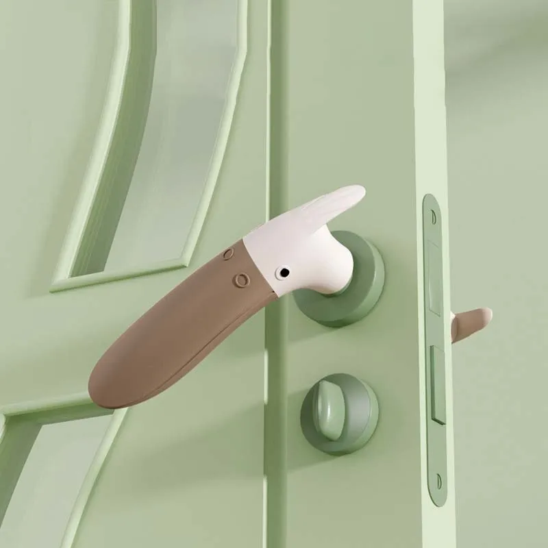 Bird Children's Silicone Door Gloves Baby Anti-collision Protective Cover Door Silicone Handle Reusable Mask Home Accessories