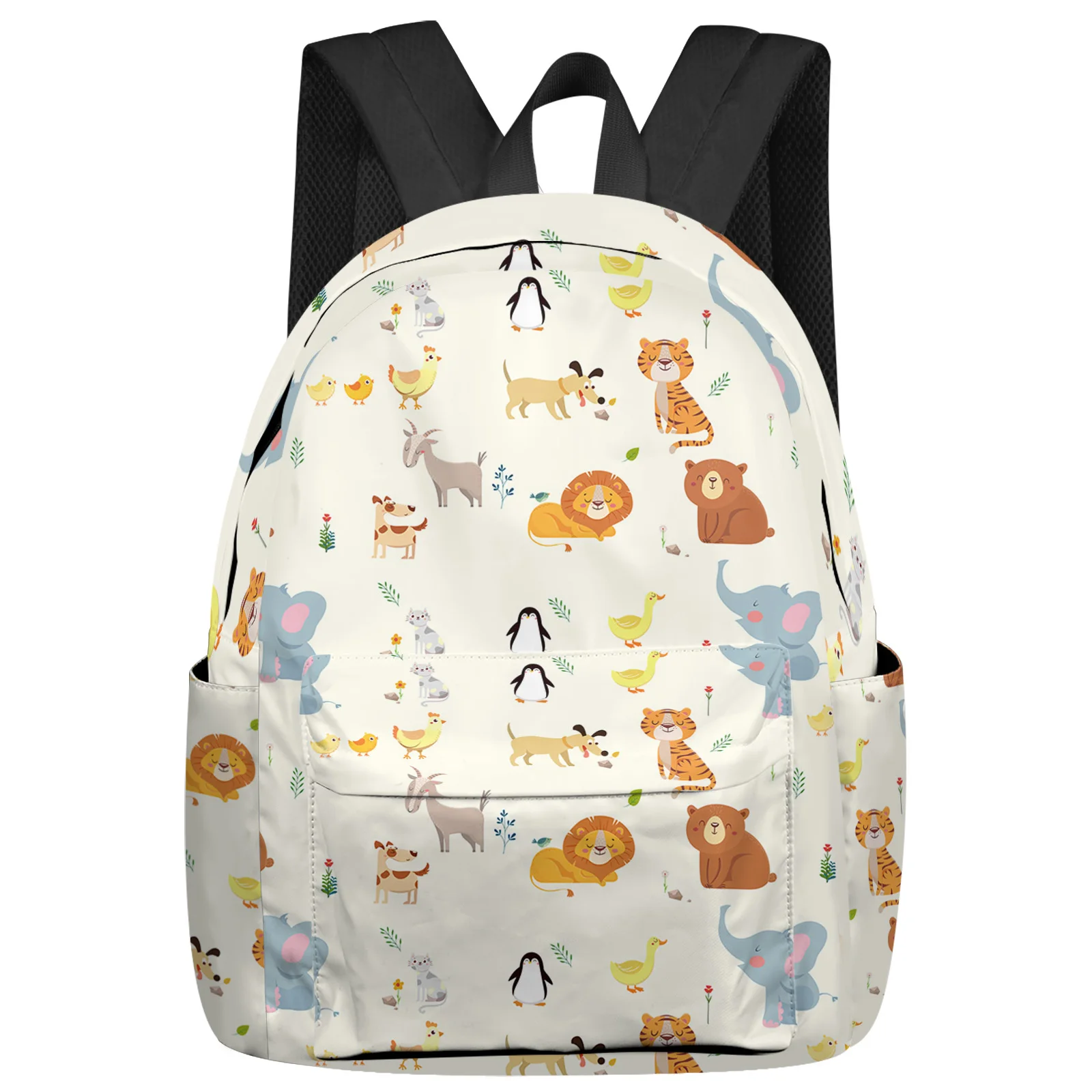 Animal Tiger Lion Elephant Penguin Backpacks Teenagers Student School Bags Laptop Backpack Men Women Female Travel Mochila