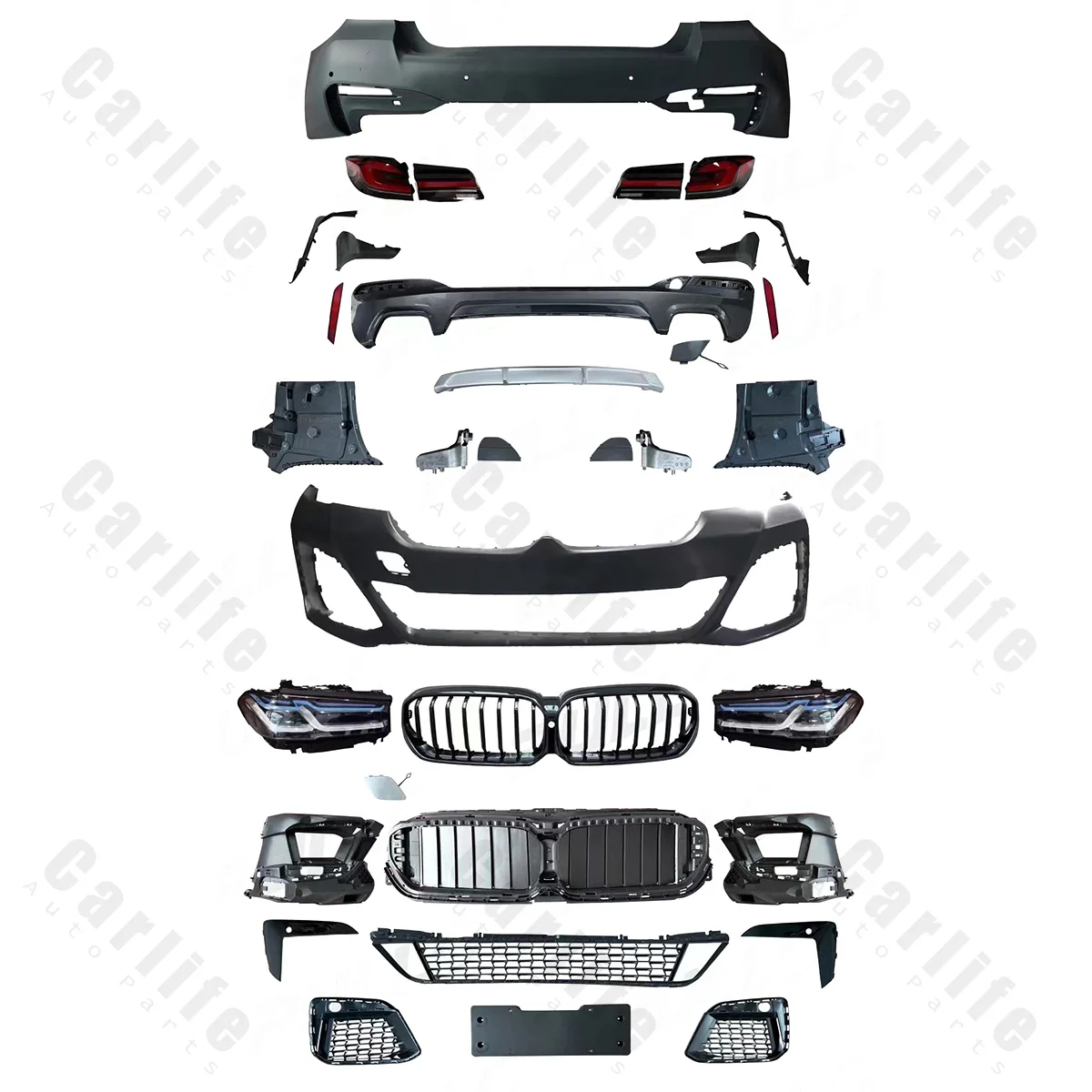 Automotive Body Kit for BMW 5 Series F10 2011-2017 Upgrade To G30 2022 Lci M Tech Model Car Bumpers