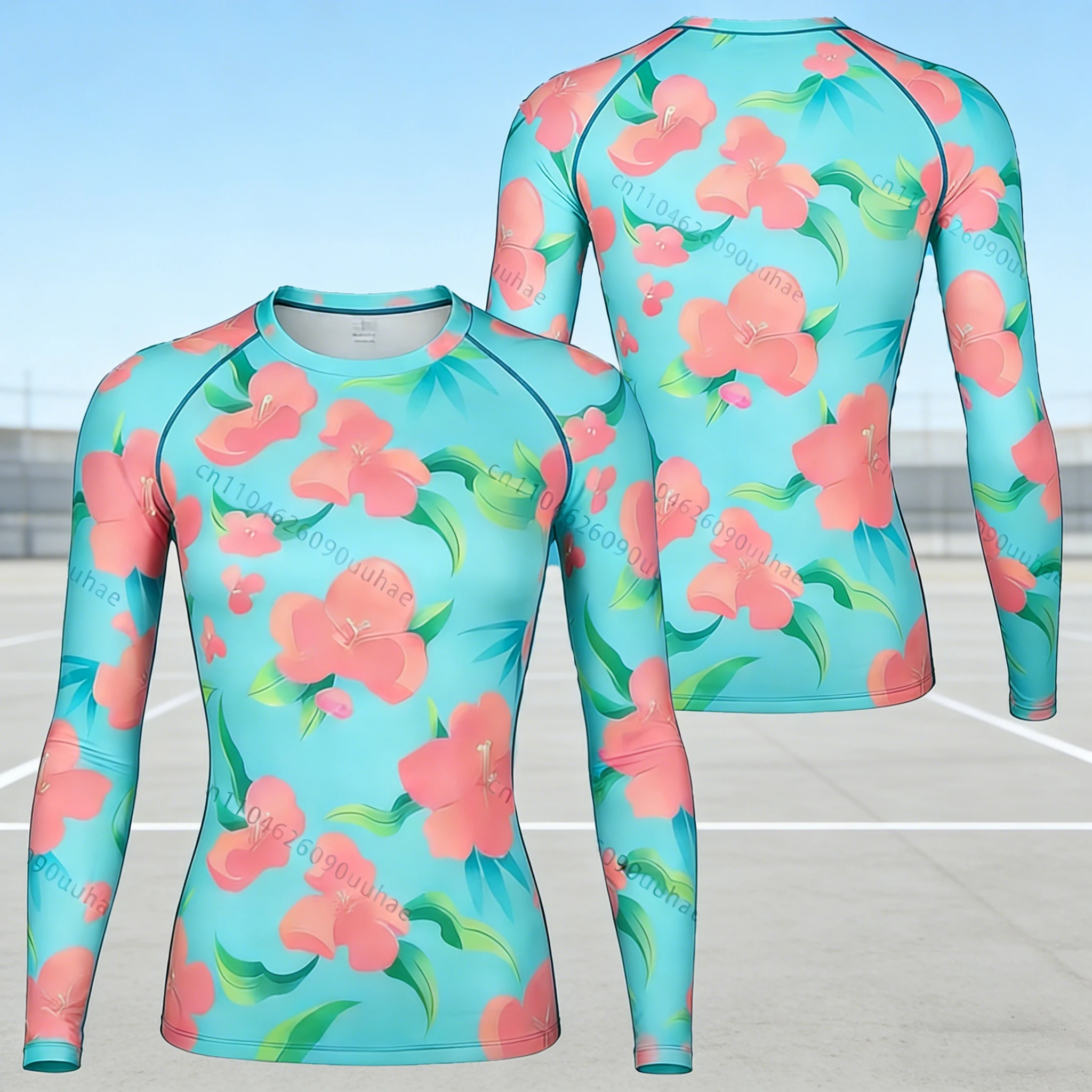 

Модная повседневная футболка с цветочным принтом и длинным рукавом для мужчин: уличный стиль, универсальный топ для косплея, езды на мотоцикле, спортзала и фитнеса