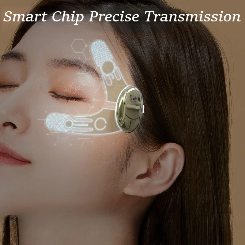 Massaggiatore per occhi a microcorrente Dispositivo per massaggio occhi antirughe Macchina per massaggio a cerchio scuro per donne Dispositivi di bellezza portatili per uso domestico