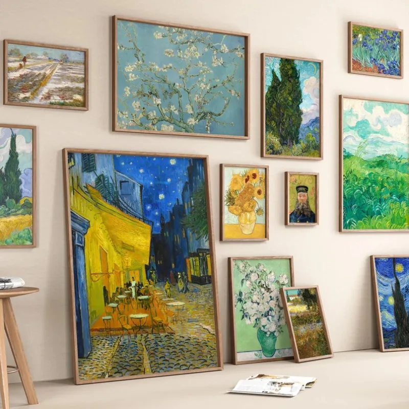 Vincent Van Gogh Select Print Poster Impressionist French Landscape Flower Starry Night Canvas Painting Wall Art Room Home Decor