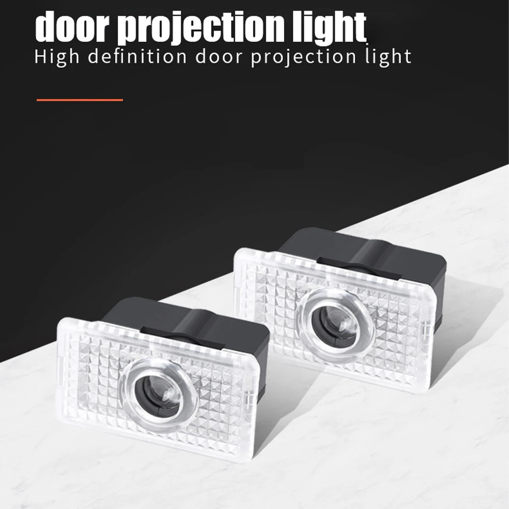 2 pieces 3D For Tesla Model S Y 3 X LED Car Door Welcome Light Logo Projector Lamp Laser Lamp Ghost Shadow Door Projection Light