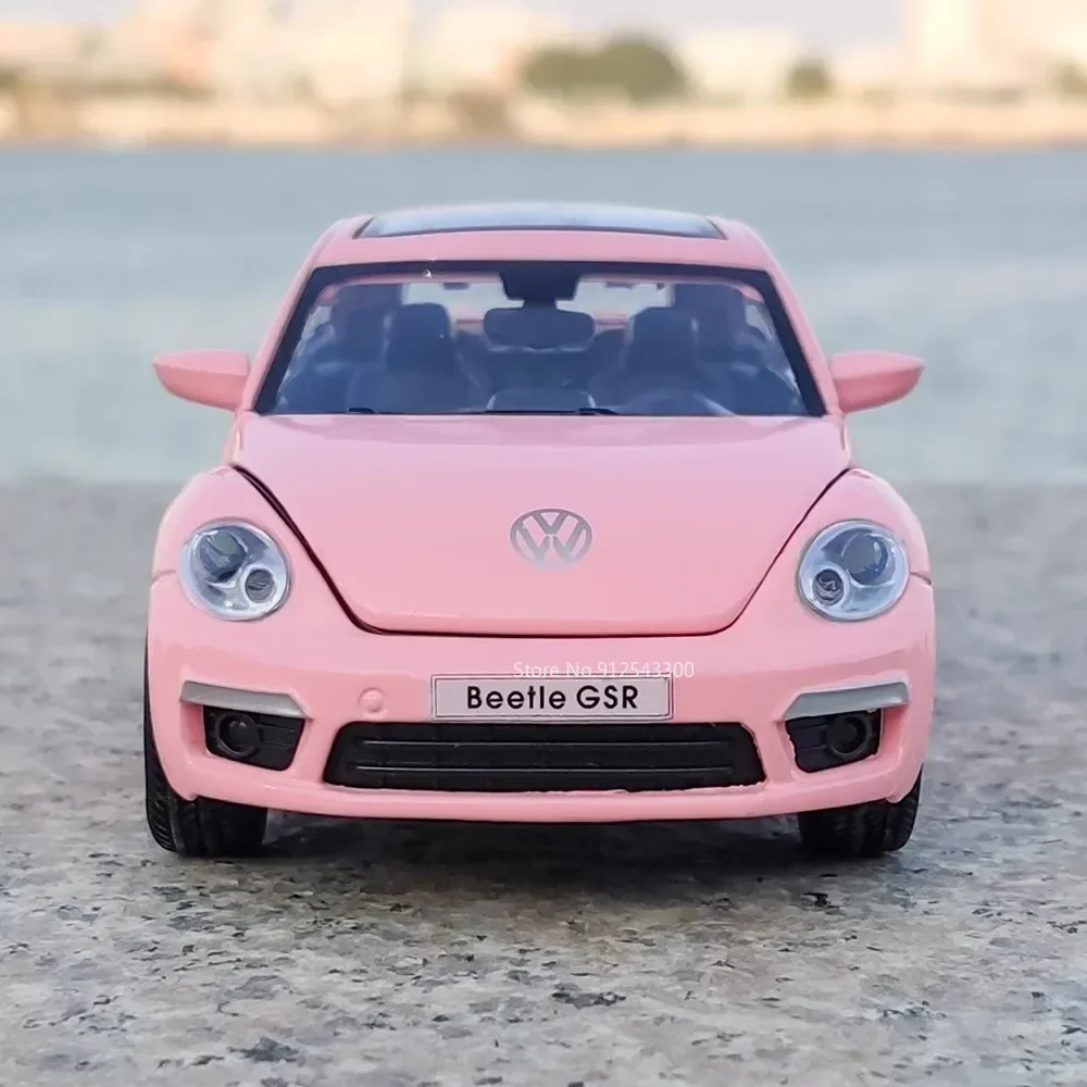 1:32スケール ビートル GSR 車 T1バス モデル玩具 サウンドライト付き 合金ダイキャスト プルバック ミニチュアモデル 子供向けホリデーギフト