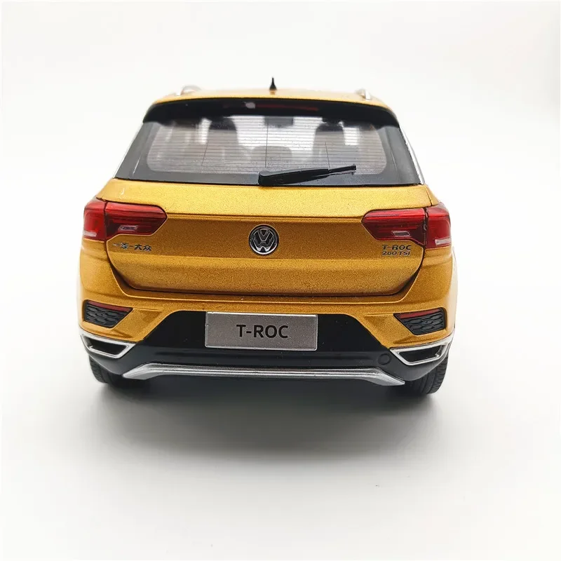 다이캐스트 1:18 체중계 FAW-Volkswagen T-ROC 2018 합금 SUV 도시 오프로드 차량 모델, 수집용 장난감 선물 기념품 전시
