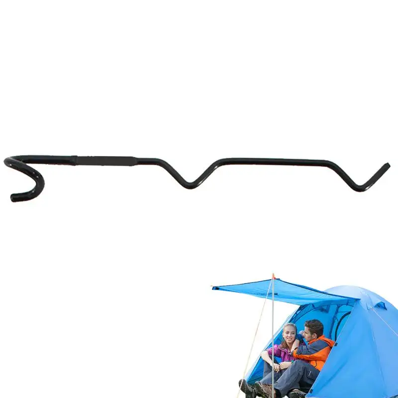 Outdoor camping portable rack light pole rack hook kitchen utensils cutlery rack cup rack bowl rack coffee rack - garbage rack